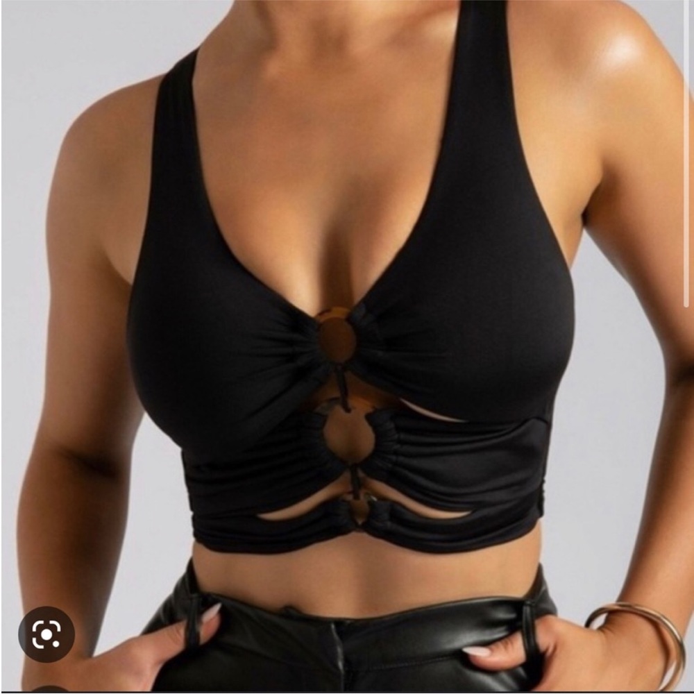 Mesjki Black skyler triple O  Crop Top Size XL - Picture 13 of 13